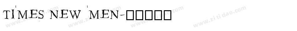 TIMES NEW MEN字体转换